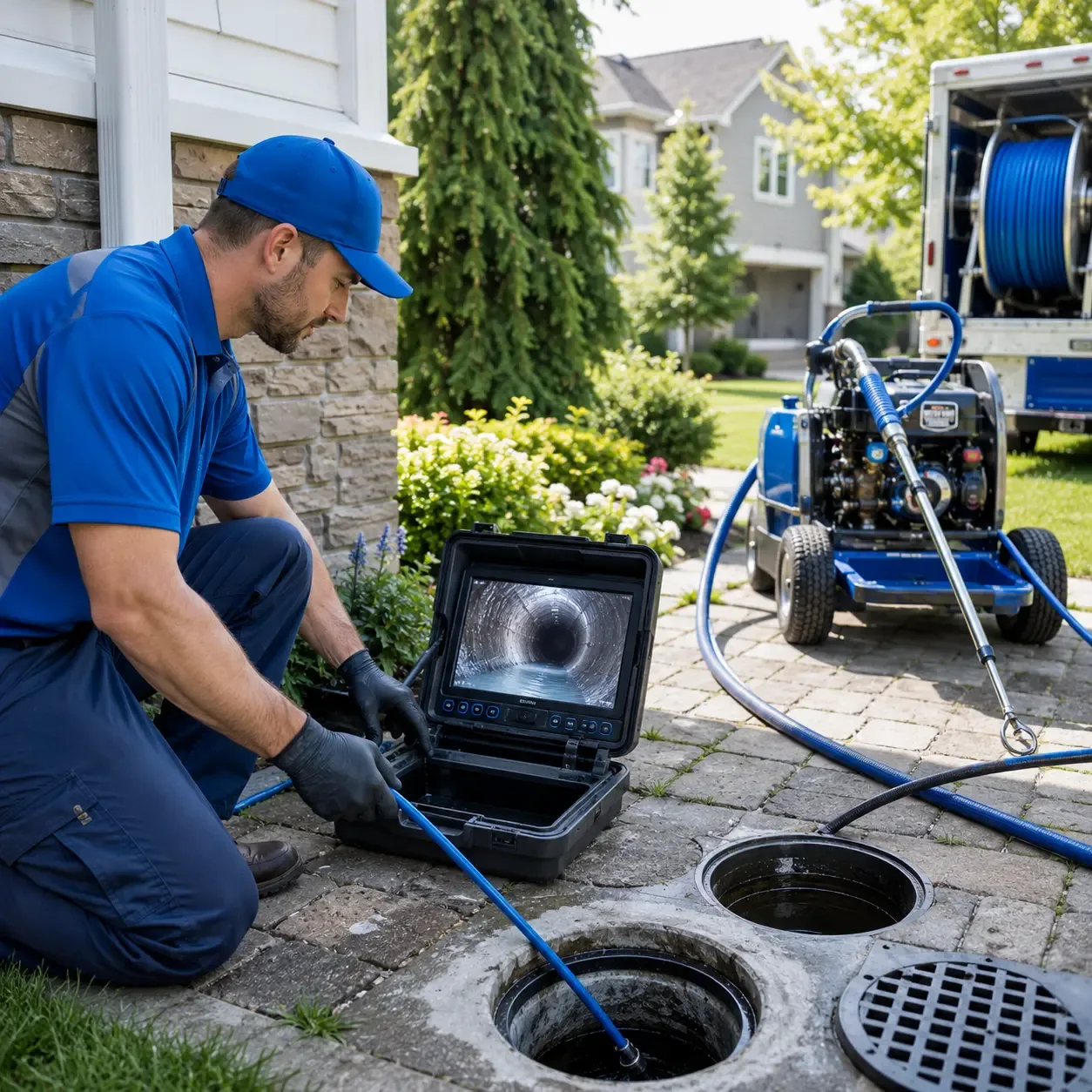 Outdoor drain cleaning professionals serving River Ridge, LA