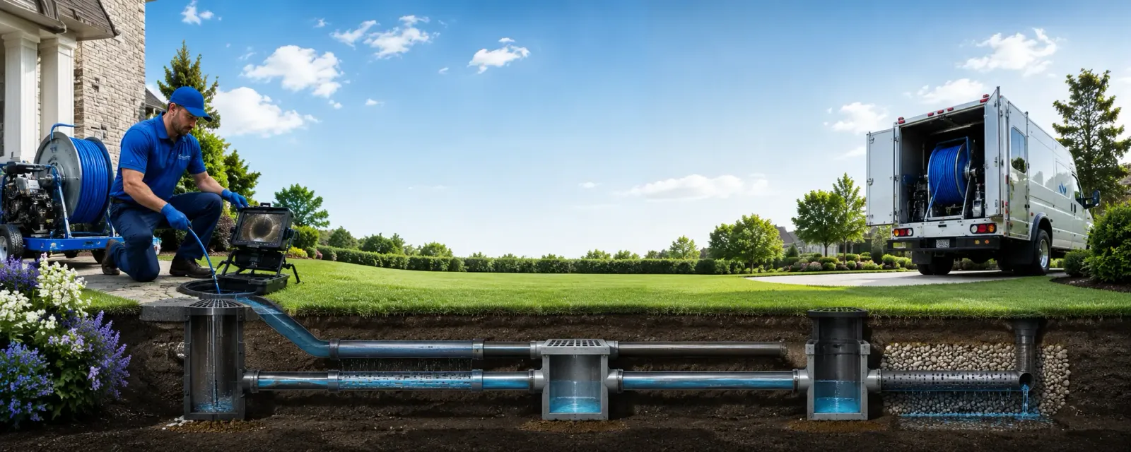 Outdoor drain cleaning information for River Ridge, LA